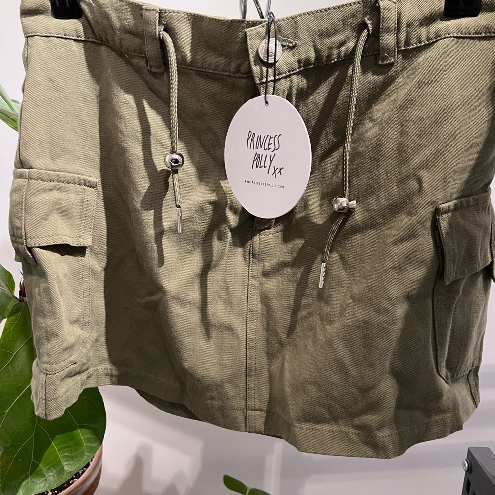 Princess Polly cargo Skirt Khaki